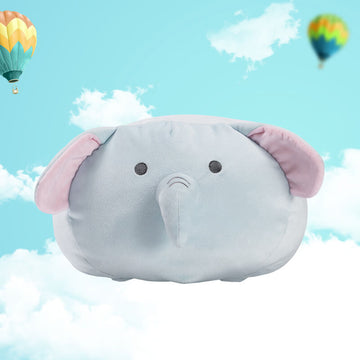 Chubby Elephant Hugging Stuffed Plush Pillow